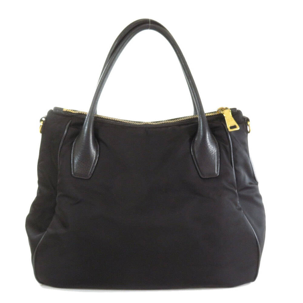Prada nero Daino Vitello Tessuto bag black